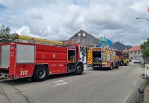 Un incendio en un restaurante de Sabarís moviliza a los Bomberos