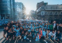 As Celtas celebran su histórico ascenso con una gran fiesta rodeadas por el celtismo