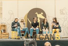 Ángeles Huerta, Cris Iglesias y Xoan Fórneas en el estreno de “Antes de nós“ en Cans