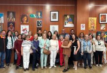 El alumnado de la Escuela Municipal de Pintura de Nigrán exponen sus trabajos