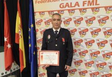 Teodoro de la Peña, jefe de la Policía Local de Nigrán, medalla al mérito deportivo