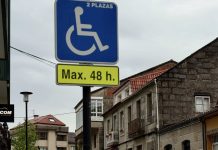 Gondomar regula el tiempo de estacionamiento en las plazas reservadas para personas con movilidad reducida
