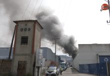 La Xunta activa el Plan Territorial de Emergencias por el incendio industrial de O Porriño
