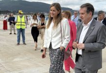 La vicepresidenta del Gobierno visita las obras de recuperación de Samil