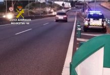 Un radar pilla en apenas 4 segundo a dos vehículos a una velocidad excesiva en la A-55