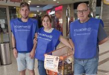 La campaña “Mayo Solidario” recogió cerca de 700 kilos de alimentos en A Ramallosa