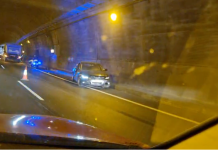 Colas kilométricas en la AP-9 por un accidente en el túnel de Candeán
