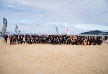 Xoel Cubeiro y María González ganan la prueba reina de la travesía a nado Costa Serena-Gran Premio Concello de Nigrán