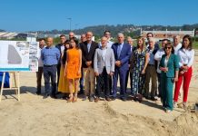 Ponen la primera piedra de la nueva factoría de Delta Vigo Aeroestructuras en Nigrán