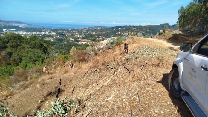 brigada extinción de incendios-Nigrán