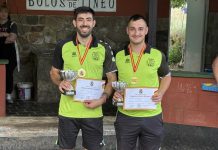 Belesar Urgal y Baredo conquistan los Campeonatos de España de bolo celta por parejas en Tineo