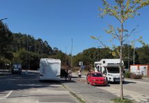 Nigrán recibe más de una veintena de caravanas en su nueva área de servicio gratuita en Porto do Molle