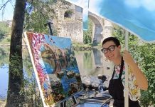 La pintora rusa Natalia Golovastikova presenta en O Rosal su primera exposición en Galicia