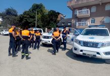 Tres voluntarios de Protección Civil de Tui colaboran en los incendios de Ourense