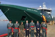 Grande-Marlaska presenta en Vigo el “Duque de Ahumada” nuevo buque de la Guardia Civil