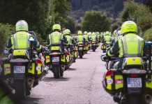 La Unidad de Movilidad y Seguridad de la Guardia Civil “Dámaso Guillén” da cobertura a la Vuelta