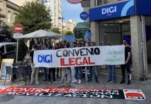 La plantilla de DIGI en Vigo se suma al conflicto nacional por la implantación del convenio propio