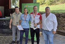 Ana Durán y Pedro Domínguez, de Baredo y Forcadela, subcampeones de España de bolo celta