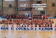 El Club Baloncesto Nigrán rinde homenaje a Sandra Peña en su fiesta de presentación