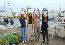 El Monte Real Club de Yates de Baiona vencedor del Cidade da Coruña de Vela Femenina