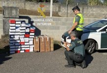 La Guardia Civil interviene en Tui 100 pares de zapatos de presunta procedencia ilícita
