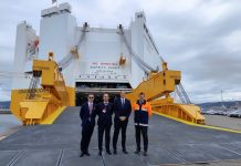 El Puerto de Vigo recibe el “Grande Auckland”, uno de los buques más sostenibles del grupo Grimaldi