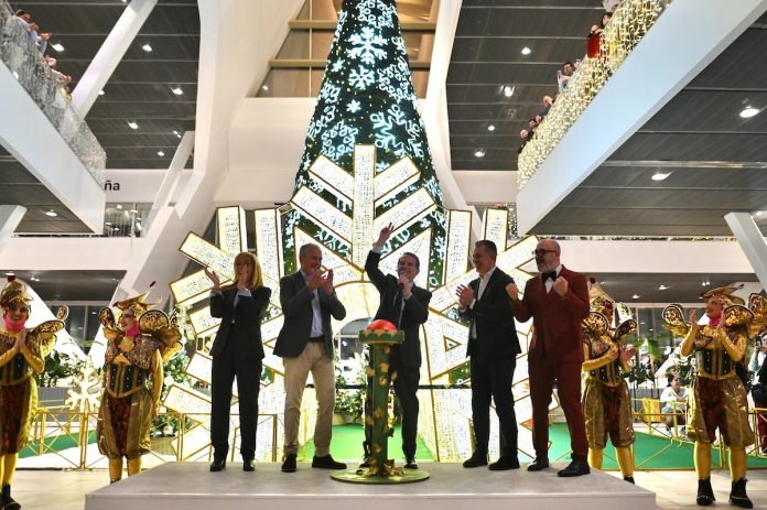 alia Vigo enciende la Navidad con su “bosque mágico