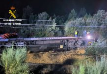 Descarrila un tren de mercancías en As Neves