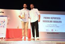 El Teixugo, Luis Fernández, premiado como Mejor Deportista Masculino en Salceda