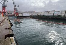 Finaliza la limpieza de los restos de vertido de aceite de palma en Vigo