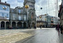 O Porriño estrenará un espectacular techo de luces de 30 metros y 75.000 microleds