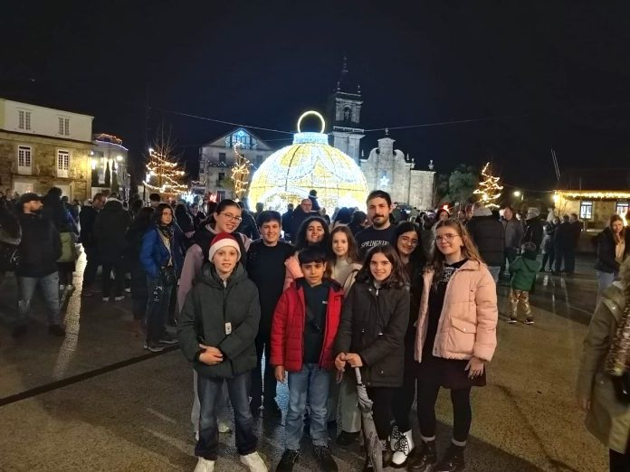Acendido luces Nadal do Rosal con Fogaricos
