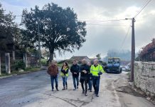 Comienzan las obras de pavimentación en el Camiño da Louriña en Pontellas