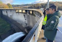 La Xunta avanza en las obras de reparación de la presa de Eiras