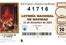 Lotería de Navidad 2025: Quinto premio 41716