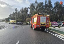 Una colisión por alcance deja una persona herida en O Rosal