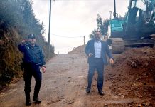 Avanzan a buen ritmo las obras de desmonte en el acceso al Chano Piñeiro de Gondomar