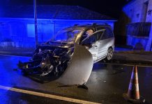 Herido un conductor de Goián tras colisionar con un muro en Gondomar