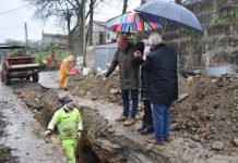Nuevas obras refuerzan la red de saneamiento municipal en Mos