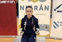 La viguesa Telma Ruso logra el oro y la plata en el Máster Nacional de Bádminton de Nigrán