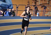 Álex Sierpes, subcampeón gallego absoluto de 3.000 metros en pista cubierta
