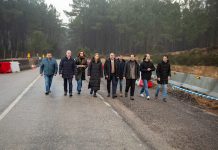 Los diputados del PPdeG destacan la “moi boa marcha” de las obras de la AG-42 Tui-A Guarda