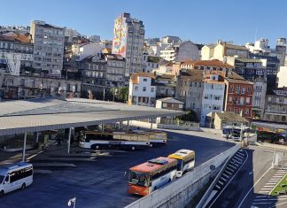 Caballero denuncia el «abandono absoluto» de la nueva estación de autobuses de Vigo