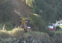 Una mujer herida tras un desprendimiento de tierra en Vigo