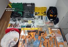 Detenido en Nigrán por robo con fuerza tras ser sorprendido con herramientas sustraídas