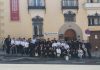 Medio centenar de rondalleiros promocionan en Madrid la 53ª Festa da Rosa de Mos