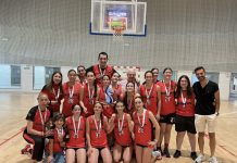 El infantil femenino rojo del CB Nigrán se proclama campeón de liga