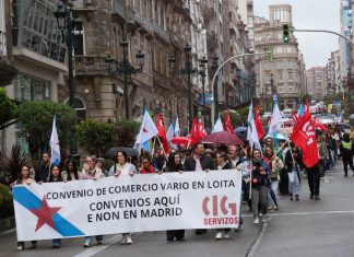 Novo día de folga no comercio téxtil e de calzado na Galiza