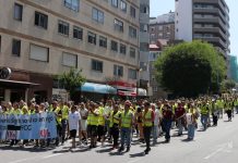 Terceira xornada de movilizacions do persoal do servizo de recollida do lixo en Vigo