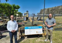 El parque infantil de A Palma reabre completamente renovado para el disfrute de las familias